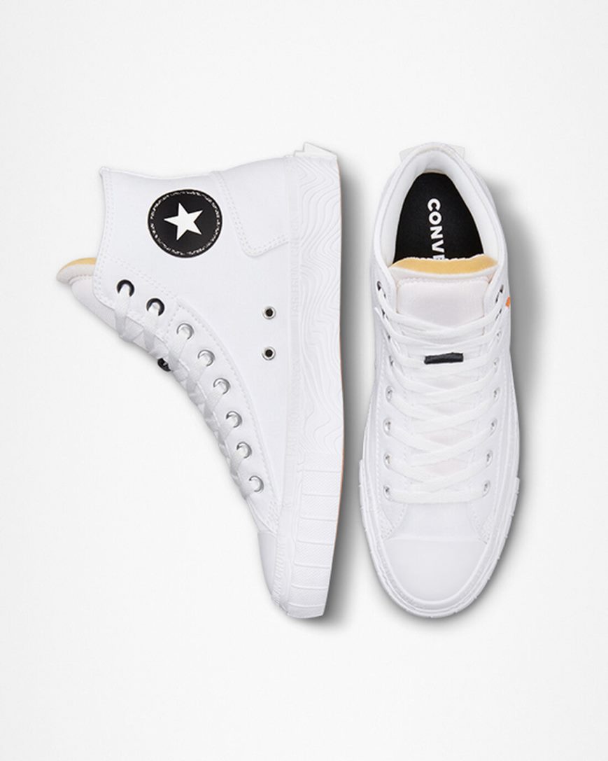 Tenisky Vysoke Converse Chuck Taylor Alt Star Platene Panske Biele Čierne Biele | SK PHKBG0